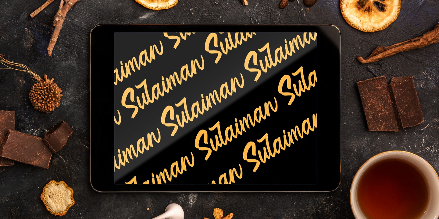 Пример шрифта Sulaiman #4